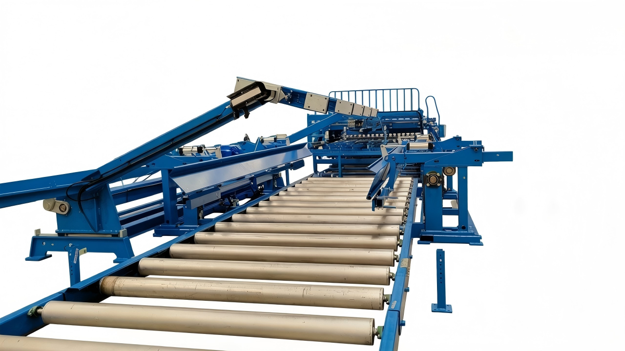 Reinforcement mesh line wire feeding system